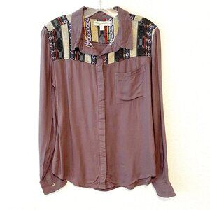 Urban Outfitters Embroidered Button down Shirt